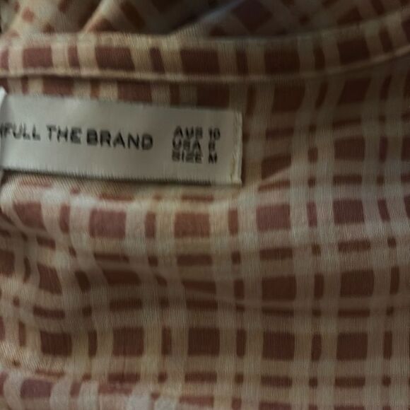 Faithfull The Brand Bow Tie Maple Midi Dress Size M / 6. NWOT - Picture 9 of 10